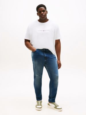 blue plus scanton slim jeans mit fade-effekten für herren - tommy jeans