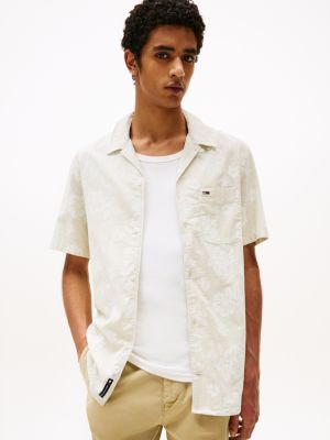 chemise coupe standard texturée multi pour hommes tommy jeans