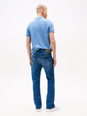 blue ryan faded bootcut jeans for men tommy jeans