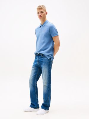 blue ryan faded bootcut jeans for men tommy jeans