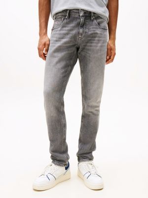 denim scanton slim jeans mit fade-effekt für herren - tommy jeans