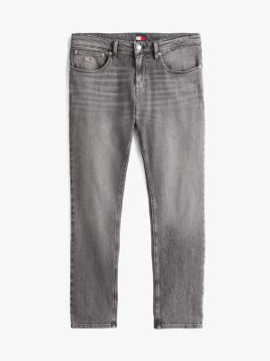 black scanton faded slim jeans for men tommy jeans