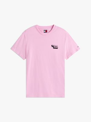 black stack logo slim t-shirt for men tommy jeans