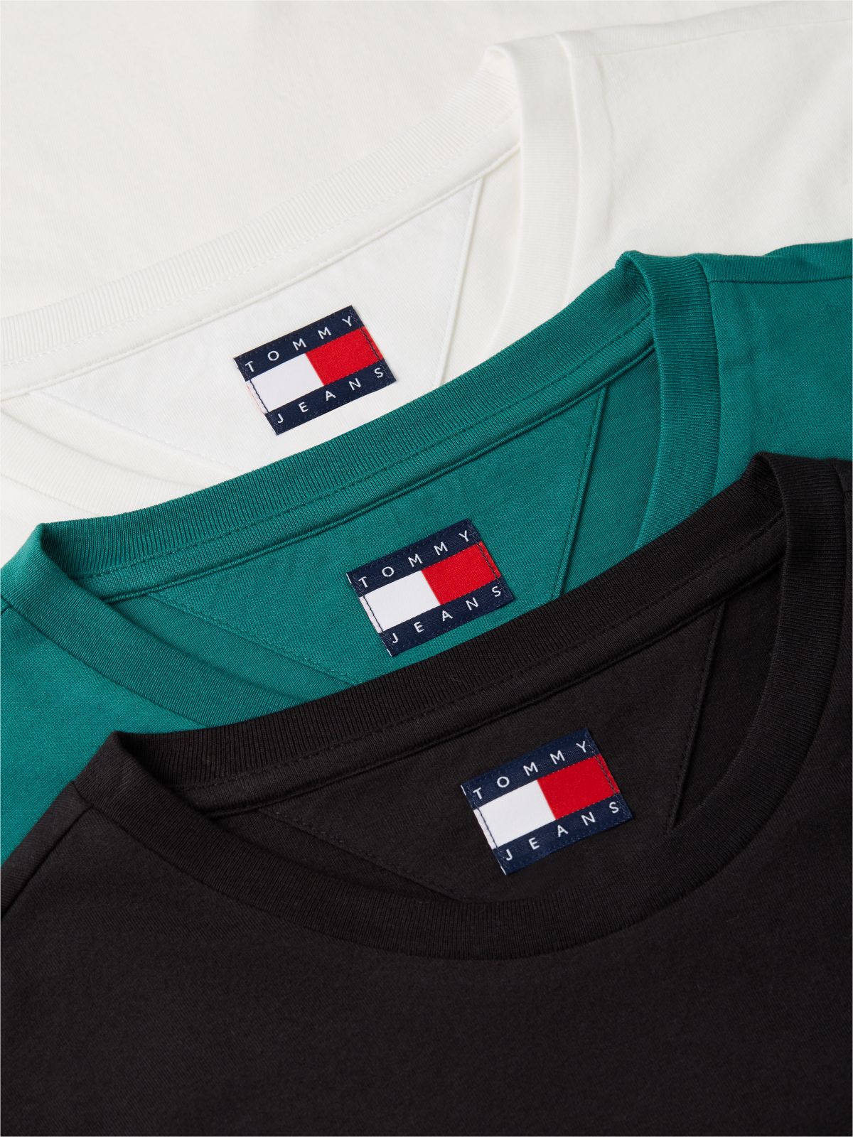 3-Pack Tommy Flag Extra Slim T-Shirts — Multi