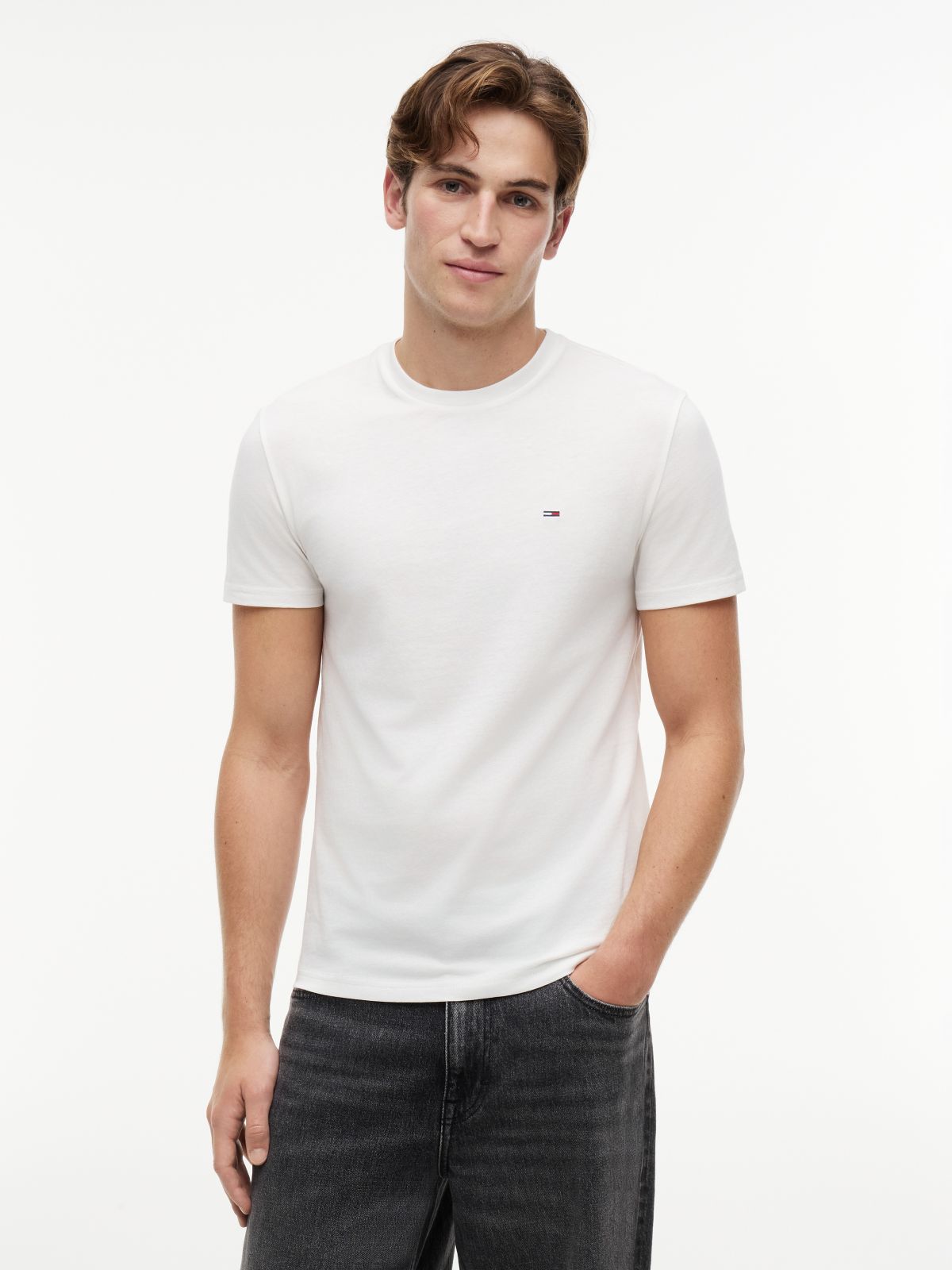 3-Pack Tommy Flag Extra Slim T-Shirts — Multi