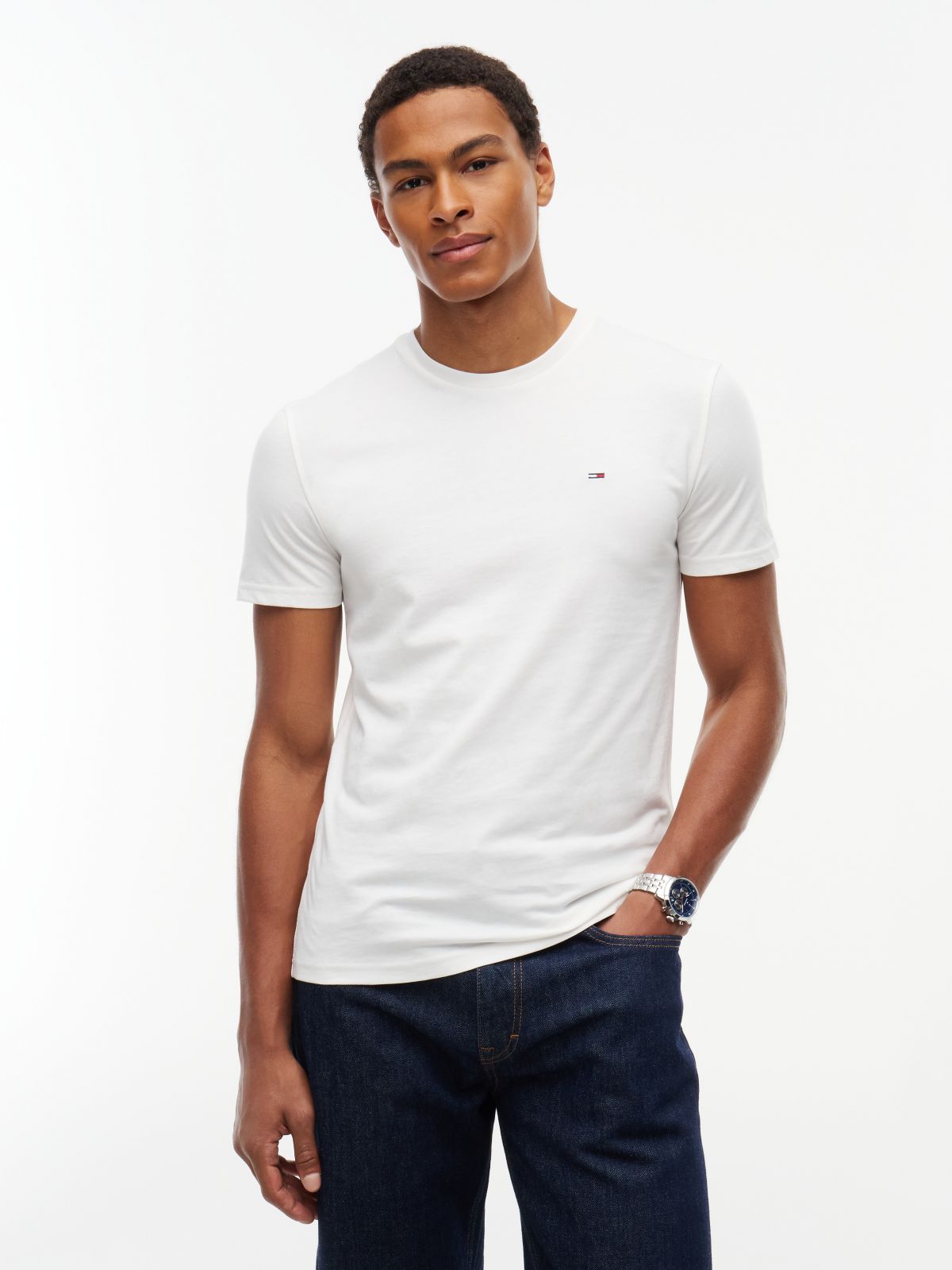 3-Pack Tommy Flag Extra Slim T-Shirts — Multi