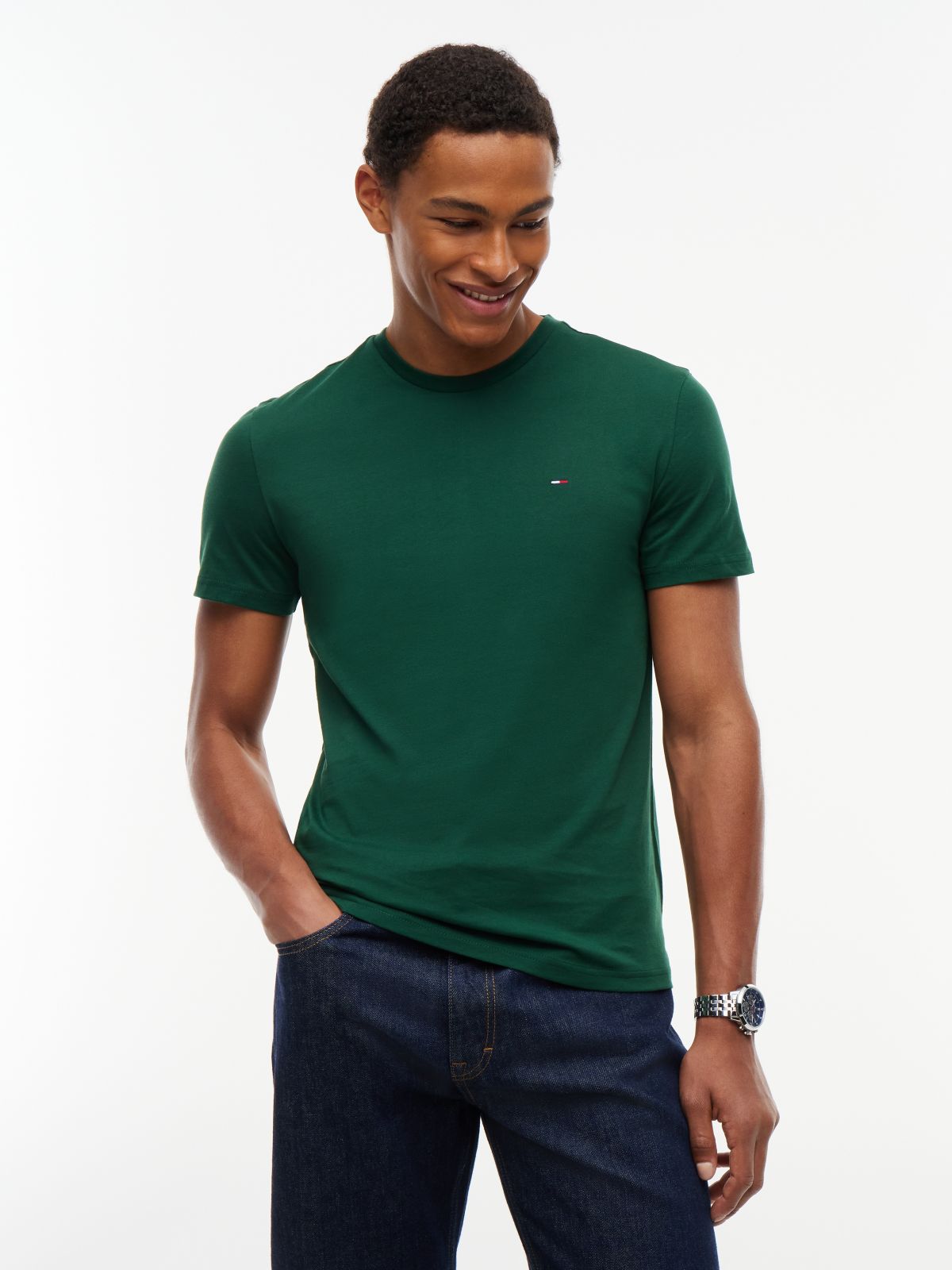 3-Pack Tommy Flag Extra Slim T-Shirts — Multi