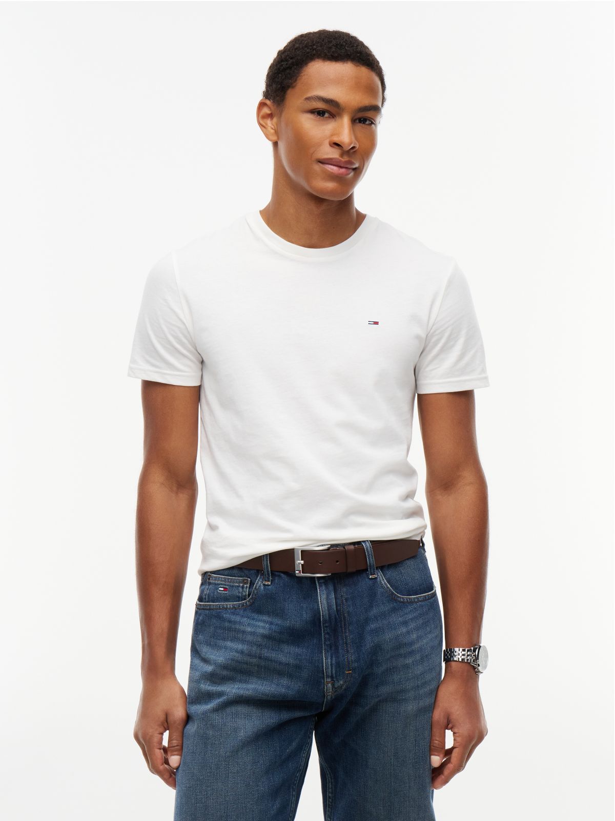 3-Pack Tommy Flag Extra Slim T-Shirts — Multi