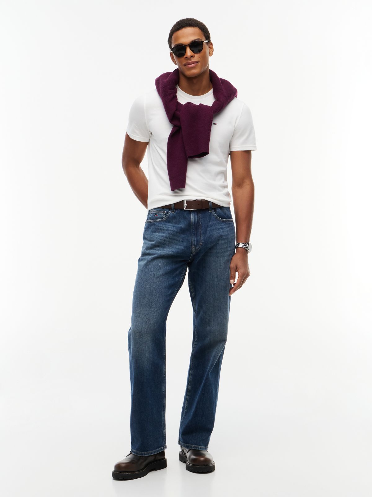 3-Pack Tommy Flag Extra Slim T-Shirts — Multi