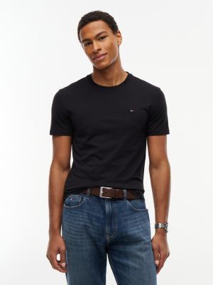 pack de 3 camisetas de corte extra slim con logo multicolor de hombres tommy jeans