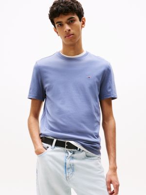 multi 3-pack flag embroidery extra slim t-shirts for men tommy jeans