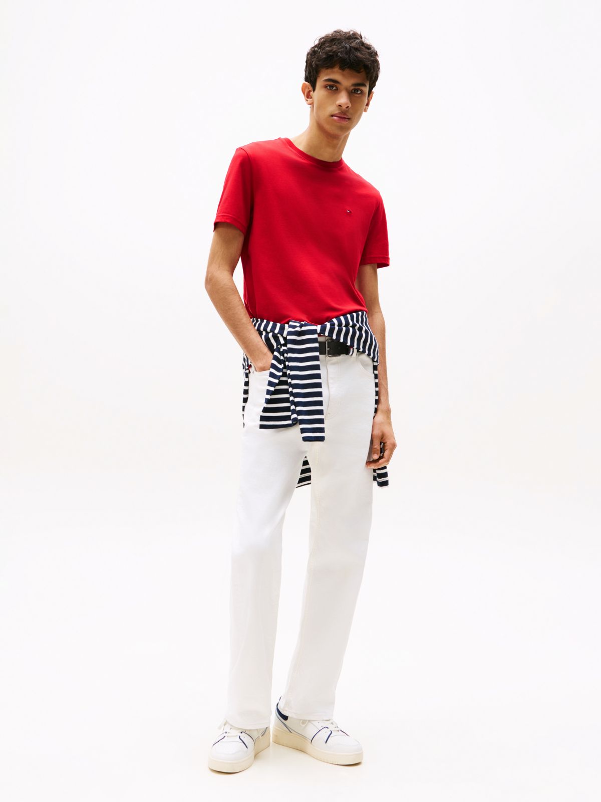 3-Pack Tommy Flag Extra Slim T-Shirts — Multi