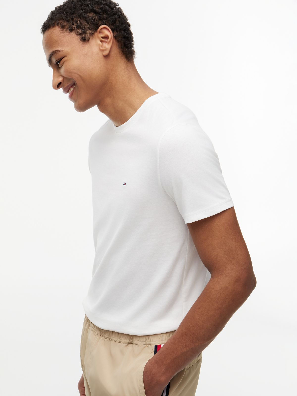3-Pack Tommy Flag Extra Slim T-Shirts — Multi