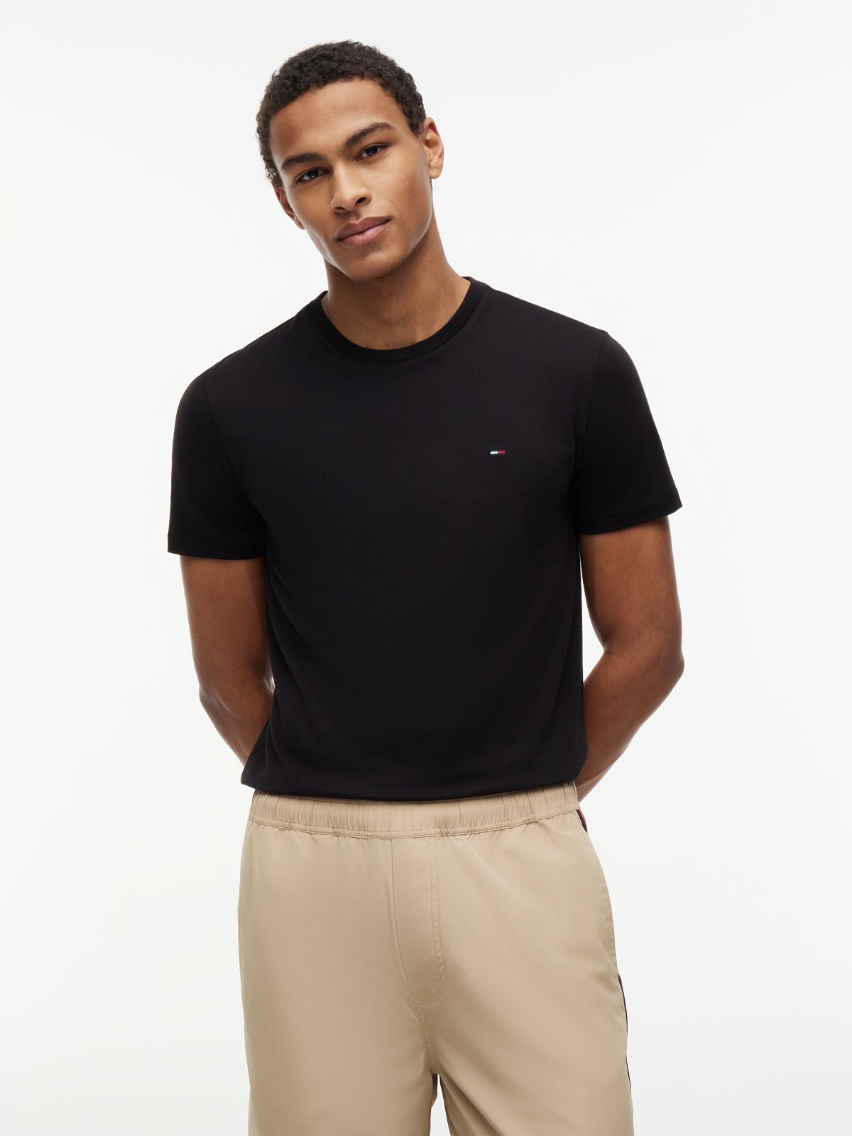 3-Pack Tommy Flag Extra Slim T-Shirts — Multi