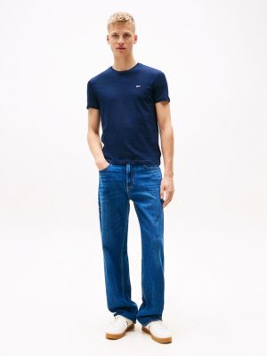 lot de 3 t-shirts extra slim à drapeau plusieurs couleurs pour hommes tommy jeans