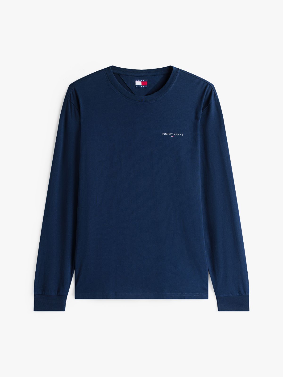 Linear Logo Slim Long Sleeve T-Shirt — Blue