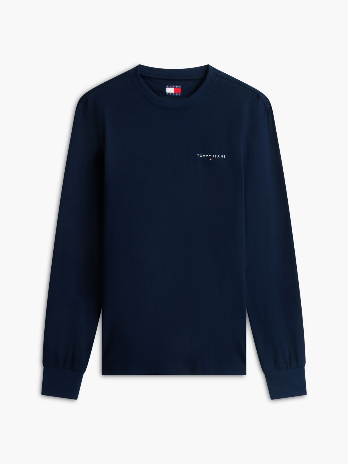 Linear Logo Slim Long Sleeve T-Shirt — Blue