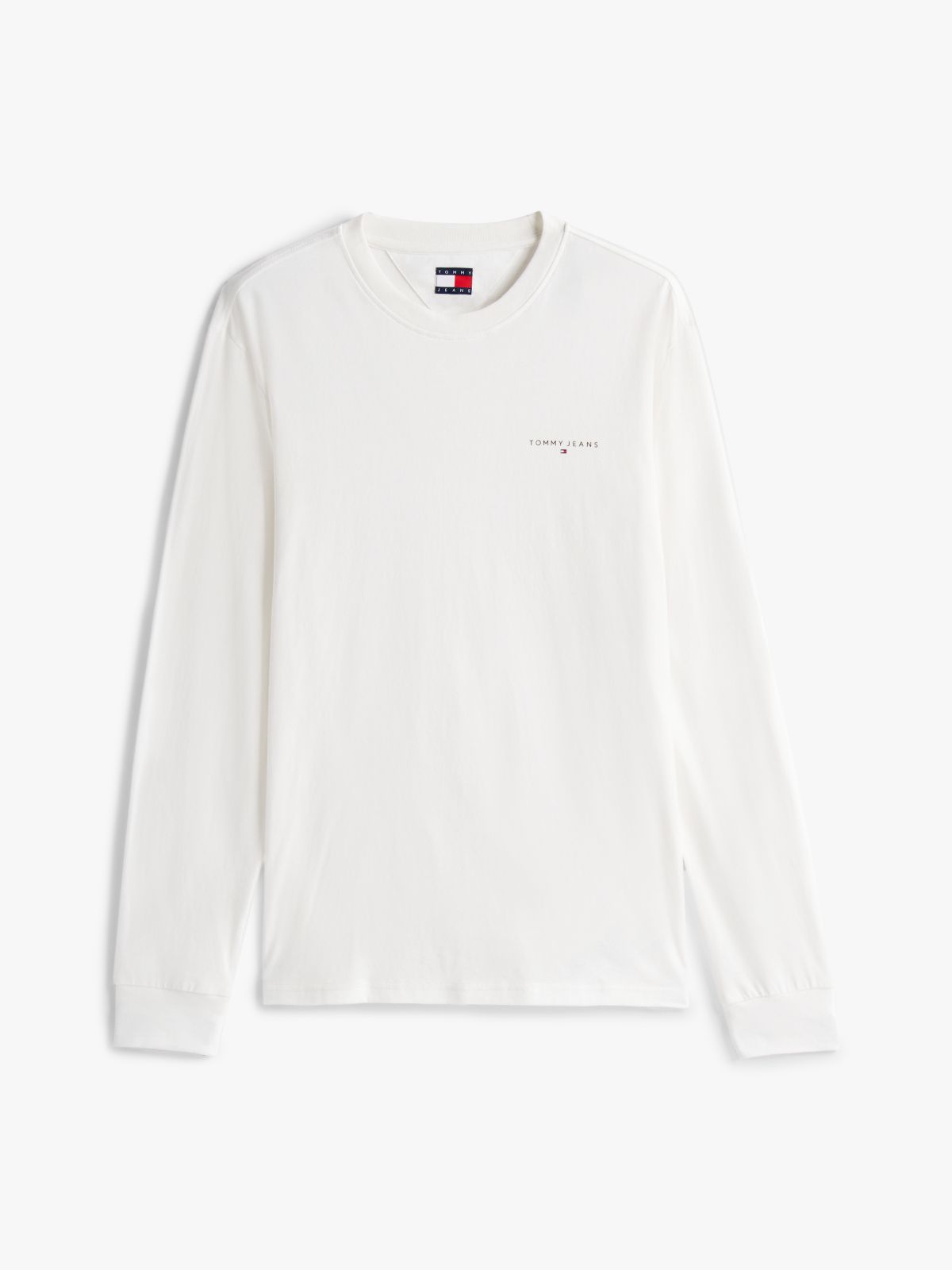 Linear Logo Slim Long Sleeve T-Shirt — White