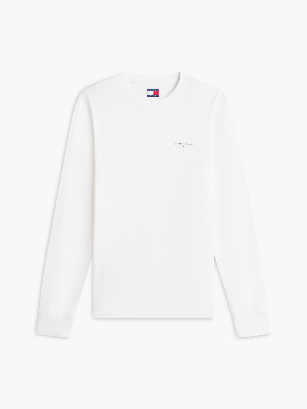 Linear Logo Slim Long Sleeve T-Shirt — White