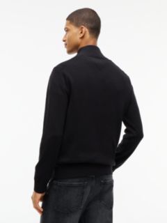 Tommy Flag Lightweight Slim Quarter-Zip Jumper — Black 4