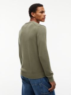 Tommy Flag Textured Slim Jumper — Green 4