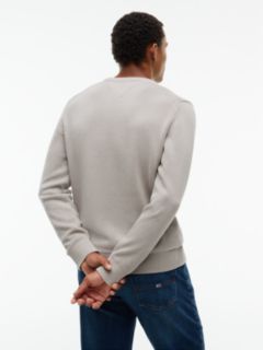 Tommy Flag Textured Slim Jumper — Grey 4