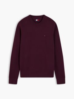 Tommy Flag Textured Slim Jumper — Purple 5