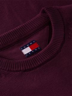 Tommy Flag Textured Slim Jumper — Purple 6