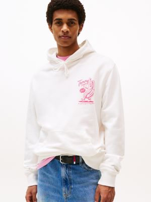 white back graphic regular hoody for men tommy jeans