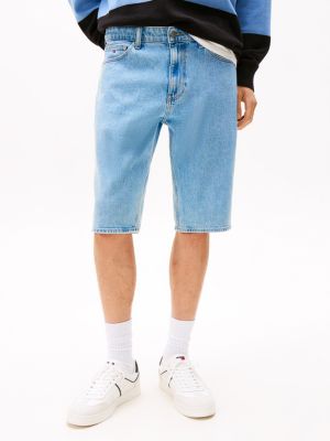 blue ryan denim shorts for men tommy jeans