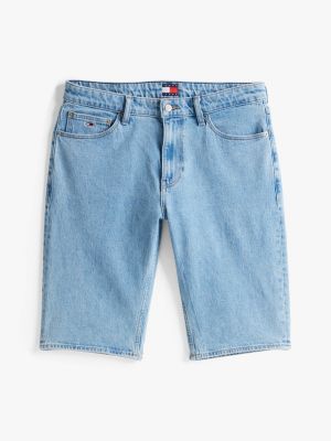 short ryan en denim bleu pour hommes tommy jeans