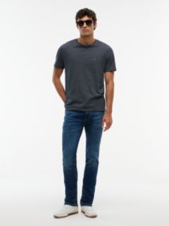 Austin Slim Tapered Whiskered Jeans — Blue 2