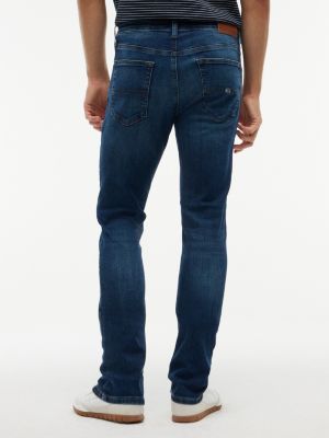 blue austin whiskered slim tapered leg jeans for men tommy jeans
