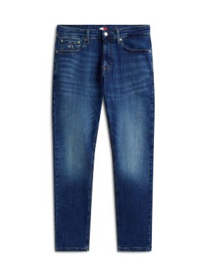 blue austin whiskered slim tapered leg jeans for men tommy jeans