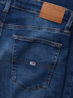 blue austin whiskered slim tapered leg jeans for men tommy jeans