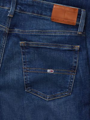 jean slim droit ryan délavé bleu pour hommes tommy jeans