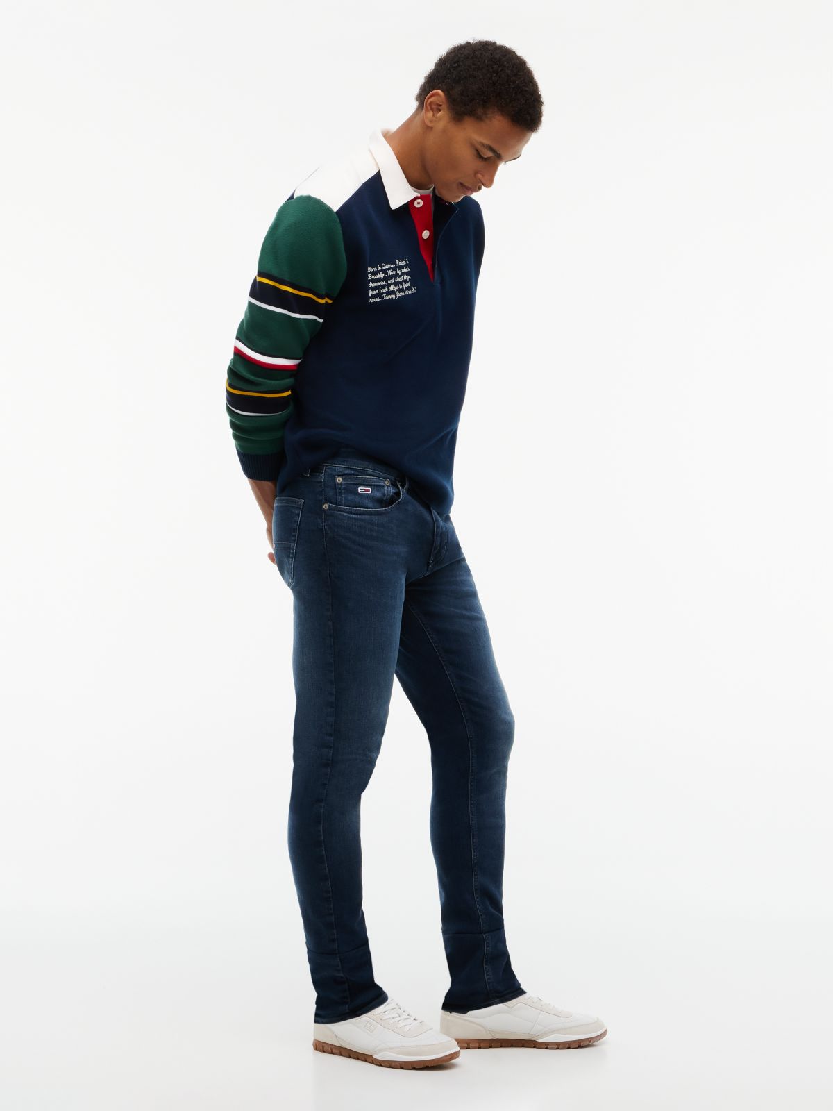 Austin Slim Tapered Faded Jeans — Blue