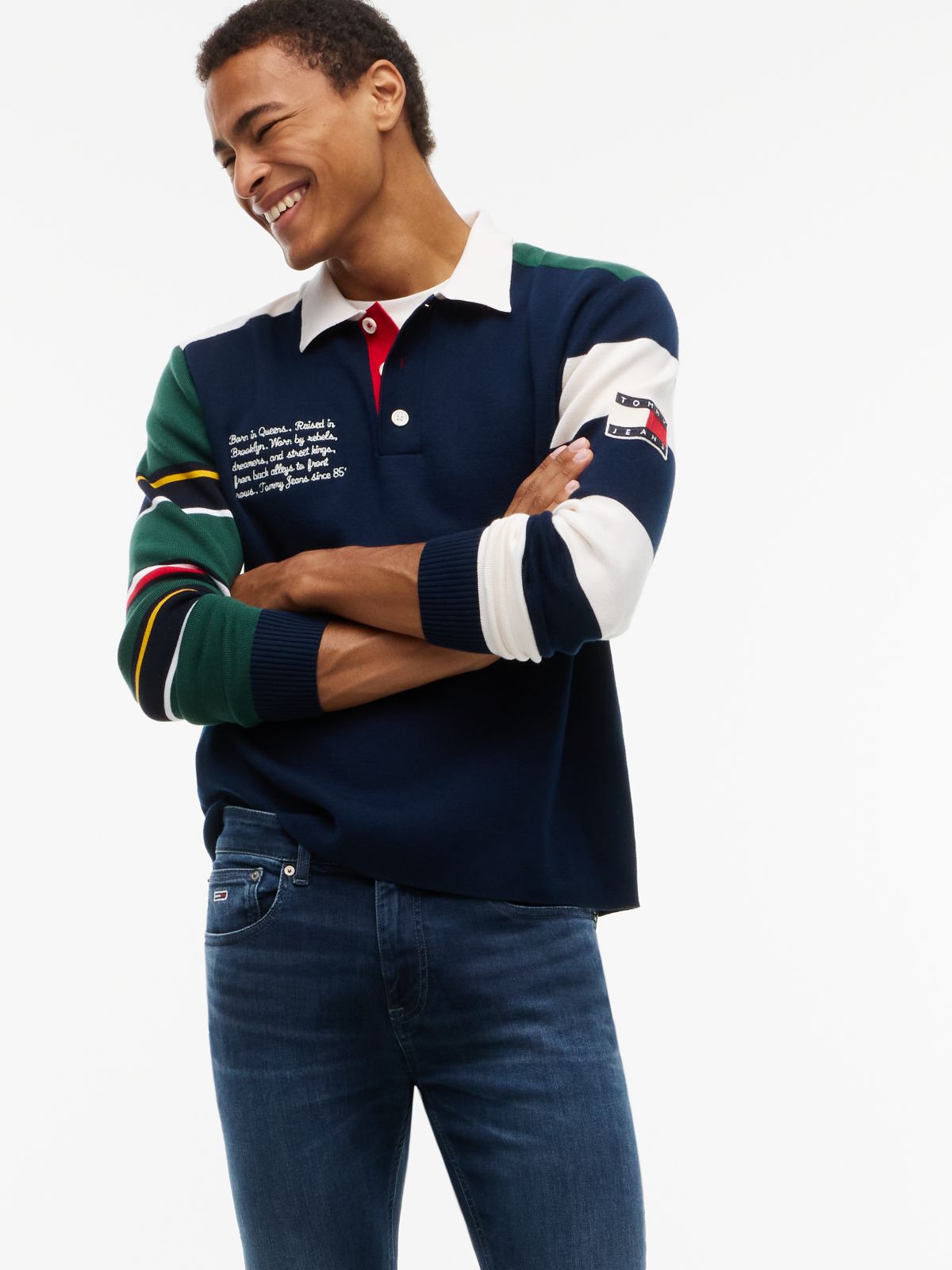 Austin Slim Tapered Faded Jeans — Blue