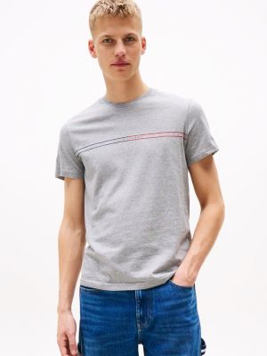 kolorowy zestaw 2 t-shirtów o wąskim kroju z logo dla mężczyźni - tommy jeans