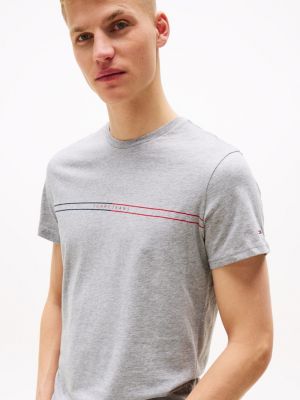 lot de 2 t-shirts ajustés à logo plusieurs couleurs pour hommes tommy jeans