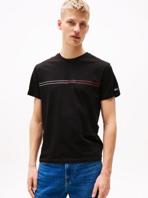 lot de 2 t-shirts ajustés à logo plusieurs couleurs pour hommes tommy jeans