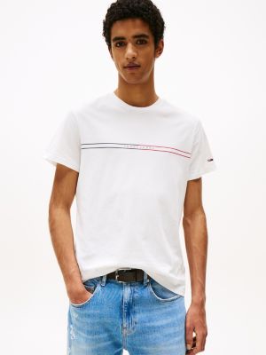 multi 2-pack logo slim t-shirts for men tommy jeans