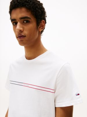 lot de 2 t-shirts ajustés à logo plusieurs couleurs pour hommes tommy jeans