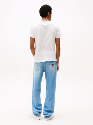meerdere kleuren set van 2 slim fit t-shirts met logo voor heren - tommy jeans