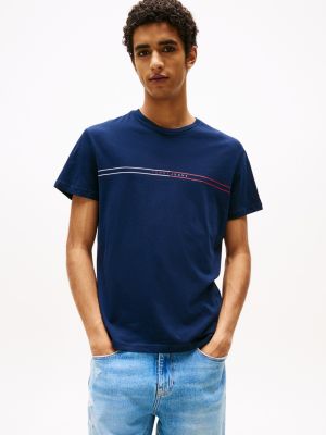 lot de 2 t-shirts ajustés à logo plusieurs couleurs pour hommes tommy jeans