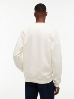 Tommy Badge Crew Neck Sweatshirt — Beige 4