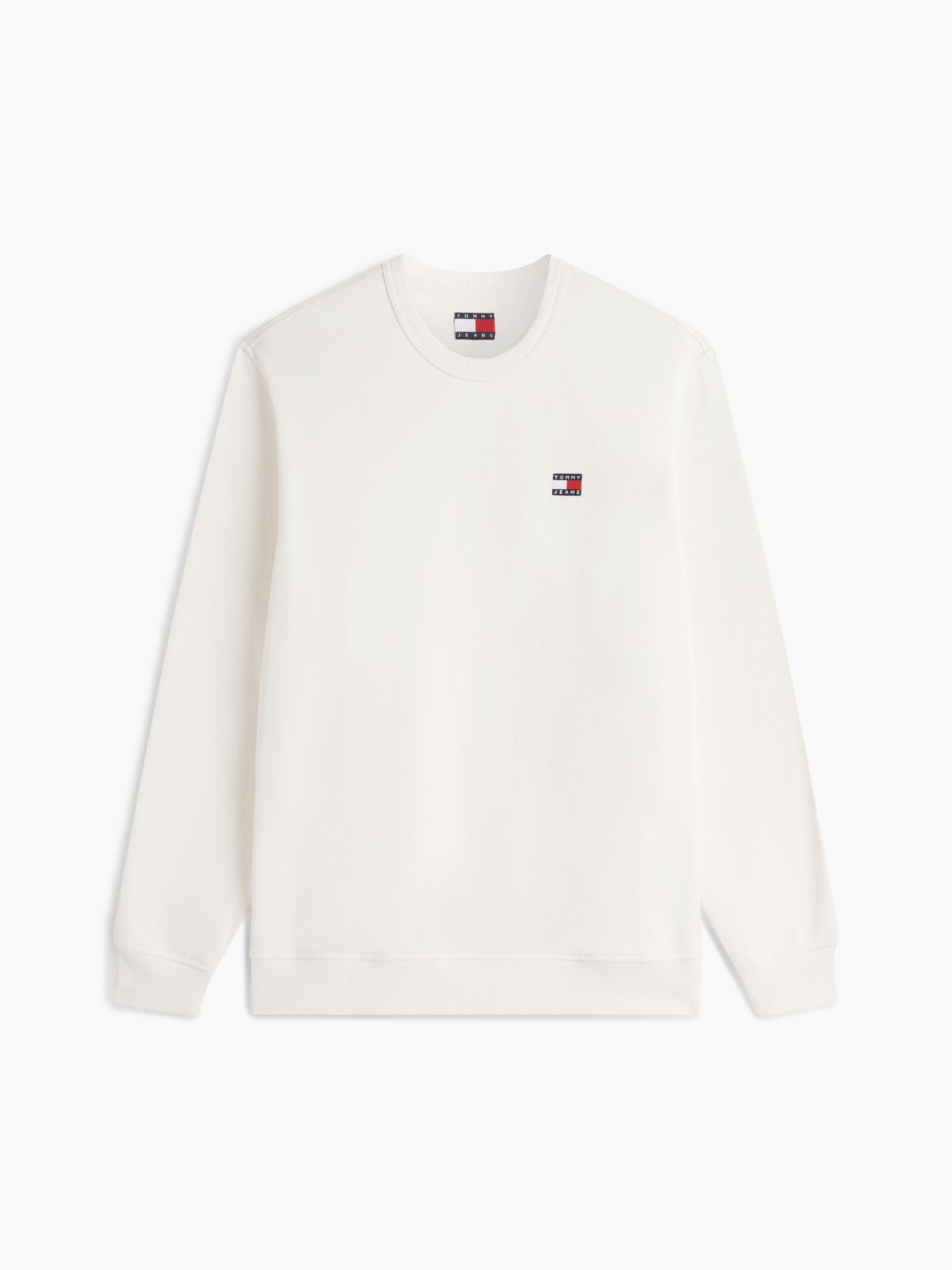 Tommy Badge Crew Neck Sweatshirt — Beige