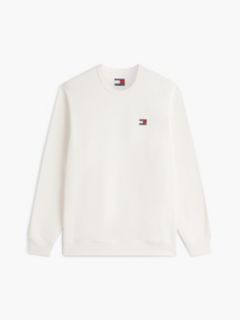 Tommy Badge Crew Neck Sweatshirt — Beige 5