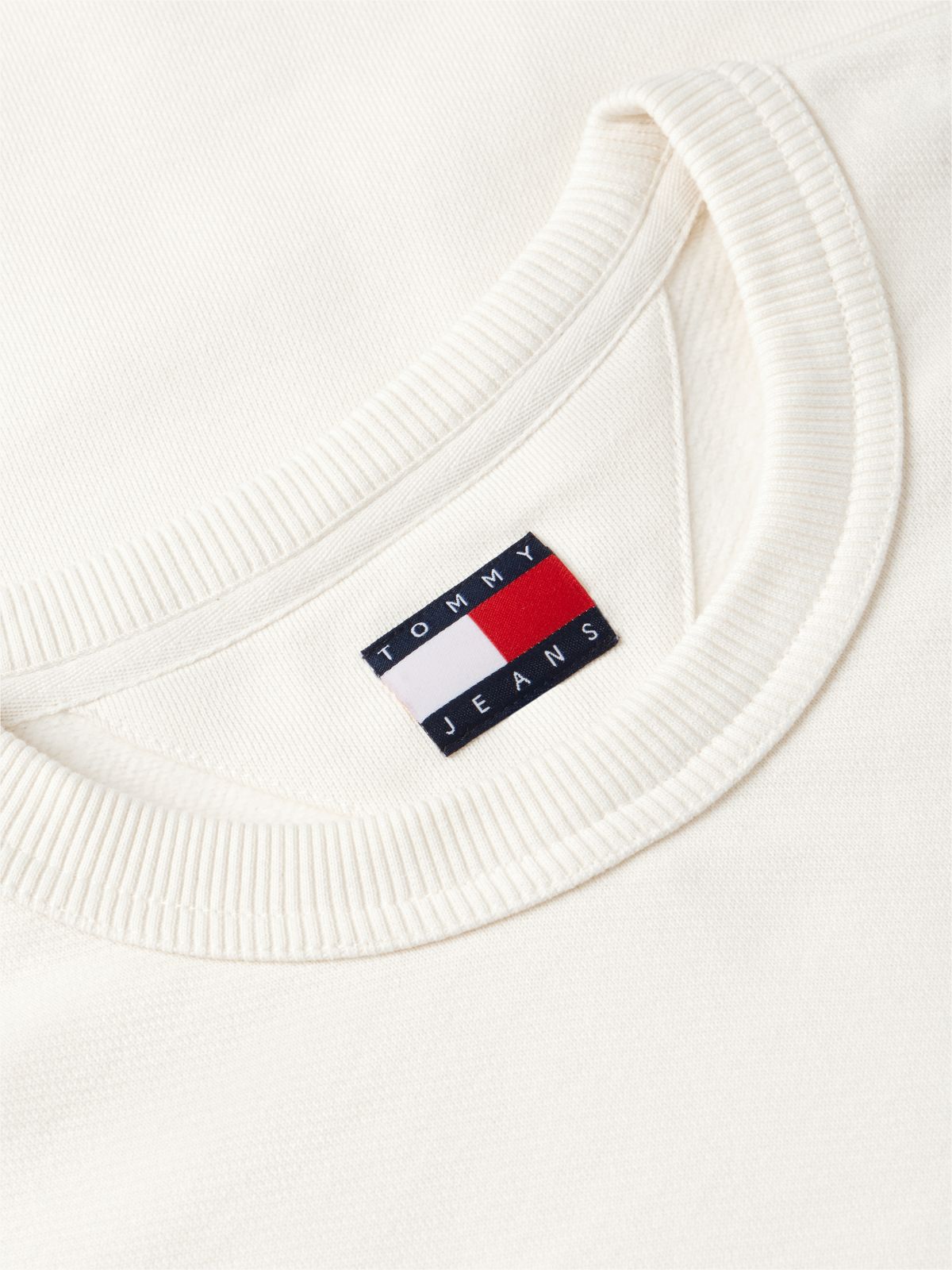 Tommy Badge Crew Neck Sweatshirt — Beige