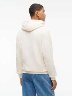 Tommy Badge Brushed Fleece Hoody — Beige 4